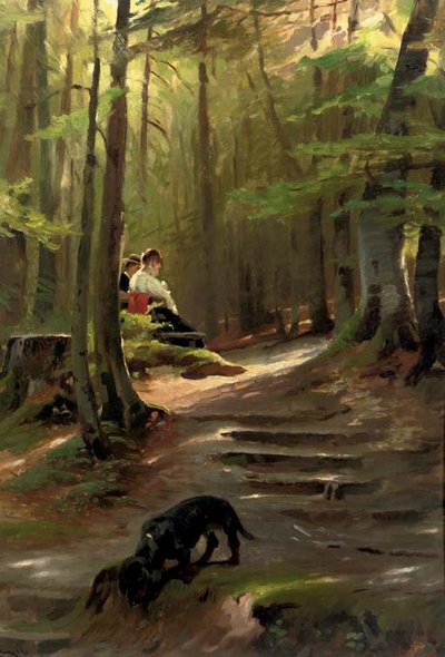 A Sunny Spot in the Woods by Karl Raupp